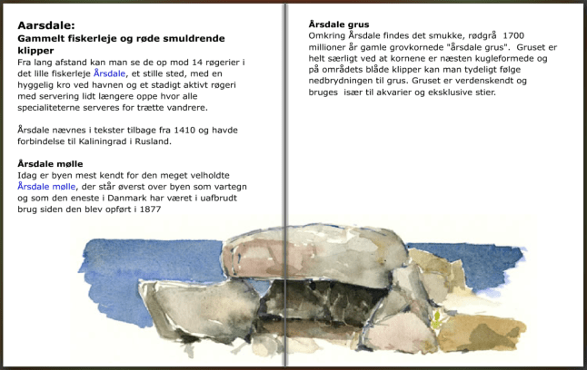info om fiskerlejet Aarsdale på Bornholm, hiking guide by Frits Ahlefeldt