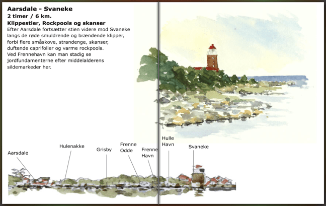 Aarsdale - Svaneke - sti Bornholm info, hiking guide by Frits Ahlefeldt