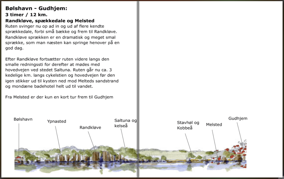 Stien mellem Bolshavn og Gudhjem på Bornholm, hiking guide by Frits Ahlefeldt