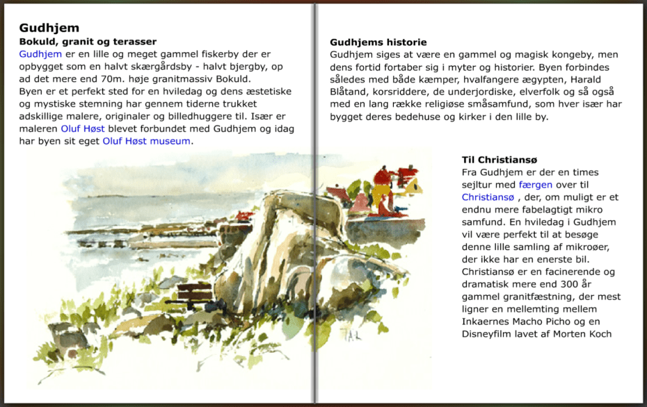 info om Gudhjem, hiking guide by Frits Ahlefeldt