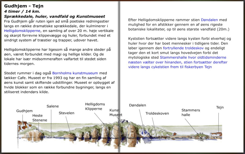 Gudhjem tejn sti, info, hiking guide by Frits Ahlefeldt